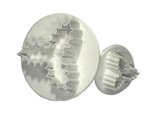 3 Prong Holly Leaf Plunger Cutters - Click Image to Close